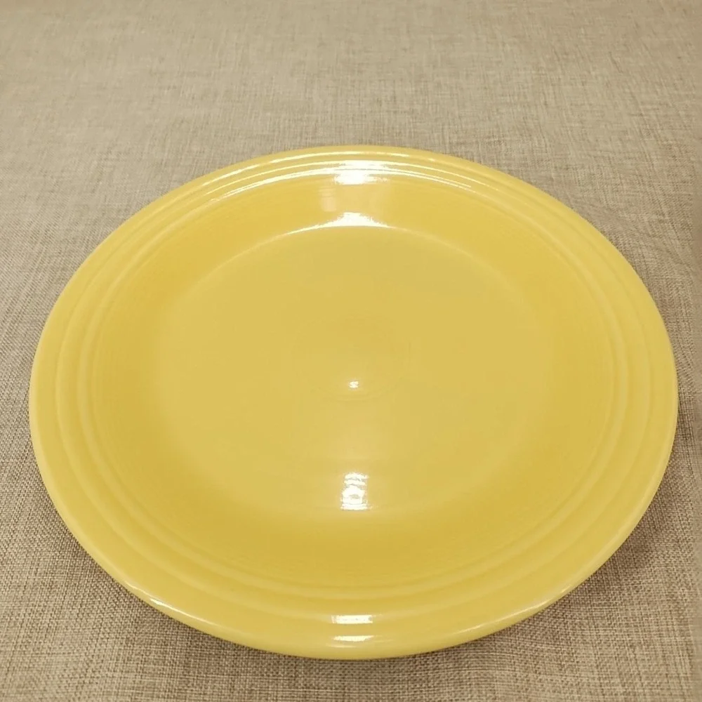 Fiesta Sunflower Classic Rim Dinner Plate & Cereal Bowl Set Ex Cond Retired